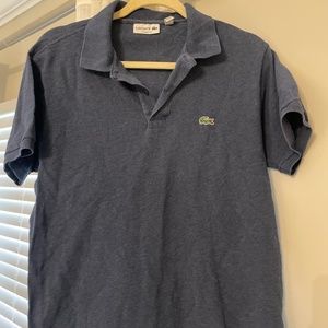 Mens Lacoste navy polo